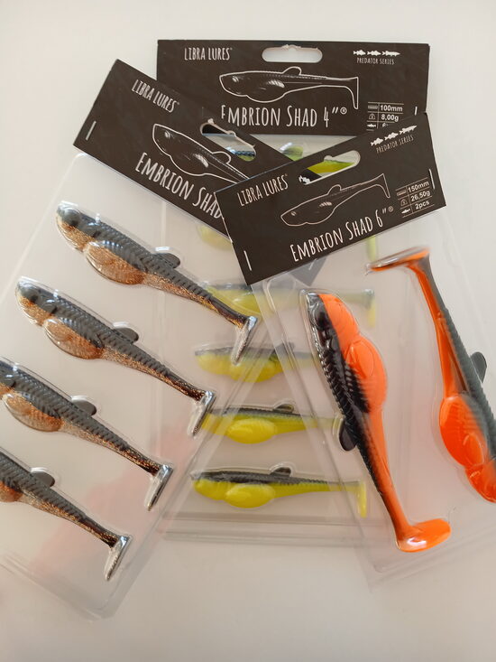 Libra Lures, Predator series, Embrion shad, 2"-8"