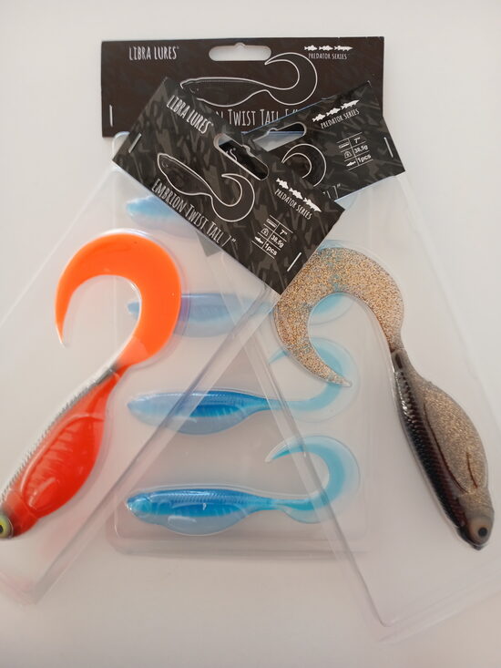 Libra Lures, Predator series, Embrion Twist Tail 1,75"-7"