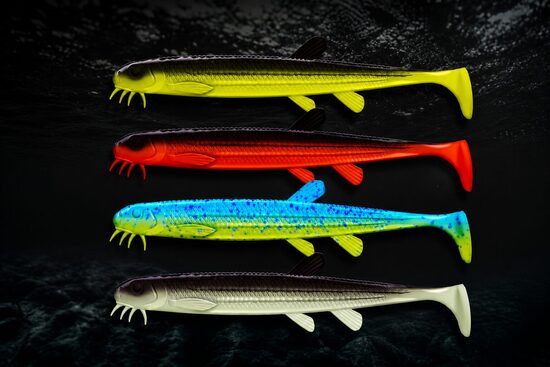 Libra Lures, Predator series, Musta Shad 5"-7"
