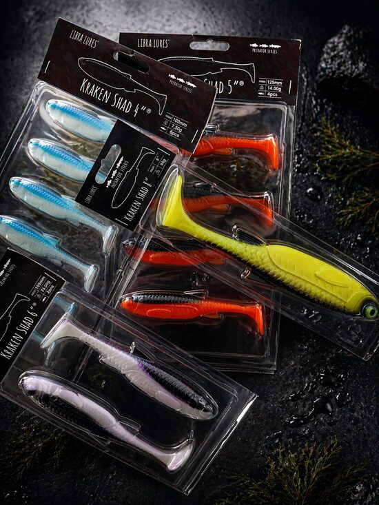 Libra Lures, Predator series, Kraken Shad 2"-8"