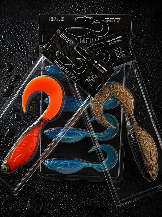 Libra Lures, Predator series, Embrion Twist Tail 1,75"-7"