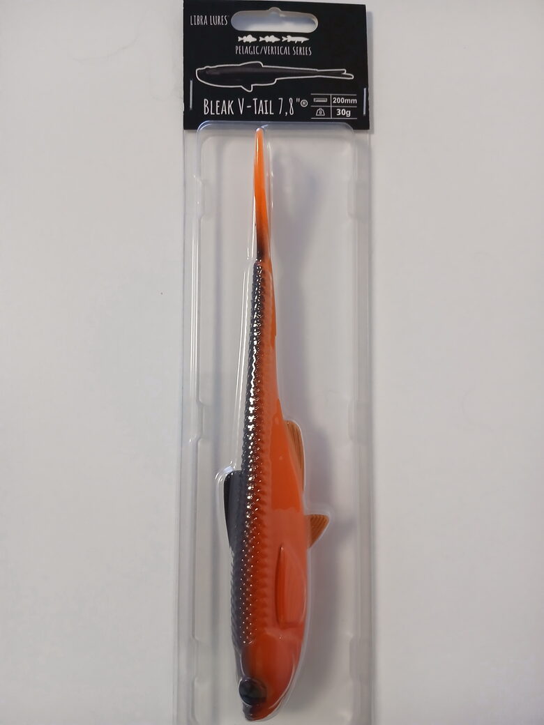 Bleak V-TAIL 7,8"/200mm, 011-Hot Orange, 30gr, 1pcs/pack