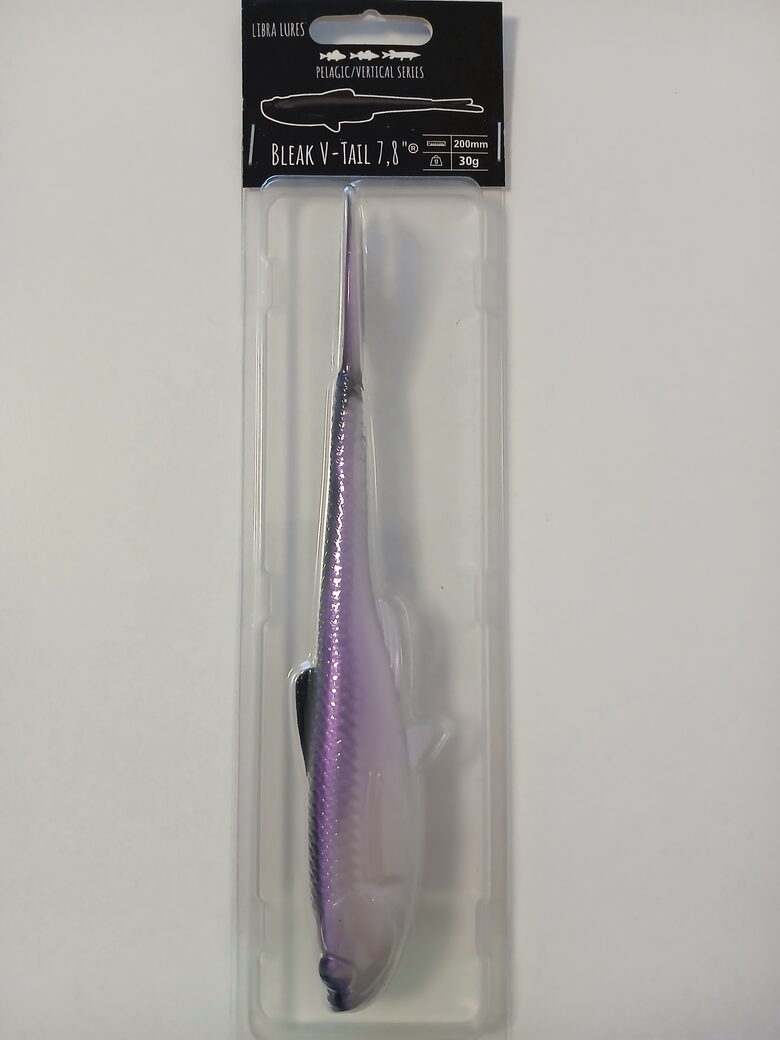 Bleak V-TAIL 7,8"/200mm, 120-Violet Shine, 30gr, 1pcs/pack