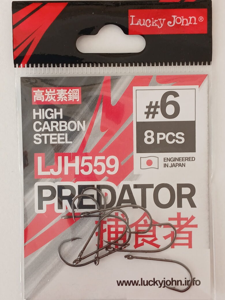Hooks Lucky John Predator LJH559, #6, 8pcs/pack