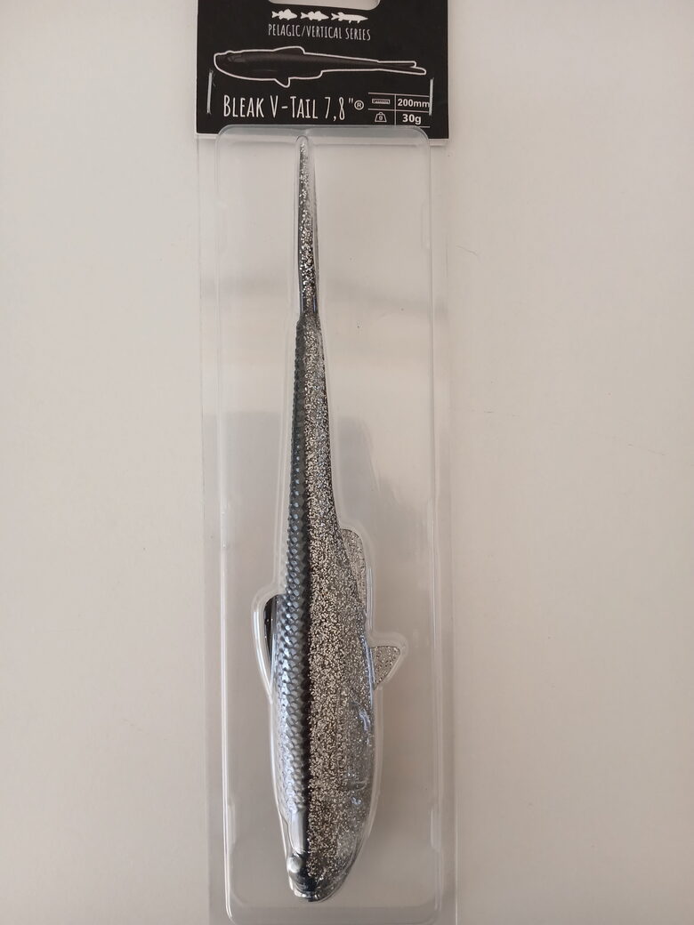 Bleak V-TAIL 7,8"/200mm, 002-Ghost, 30gr, 1pcs/pack
