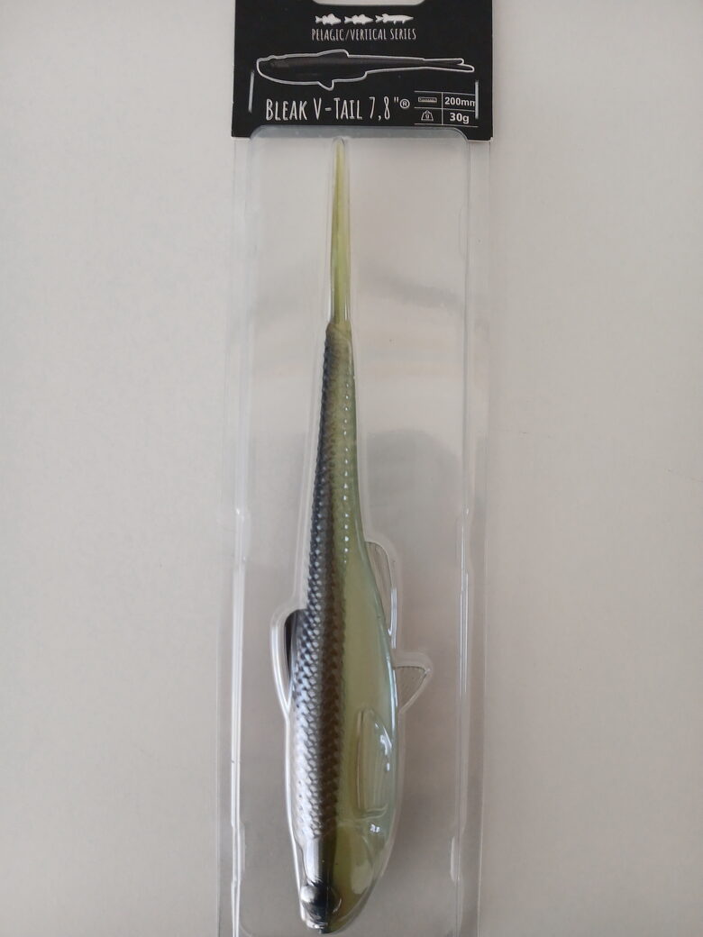 Bleak V-TAIL 7,8"/200mm, 031 - Olive Whitefish, 30gr, 1pcs/pack