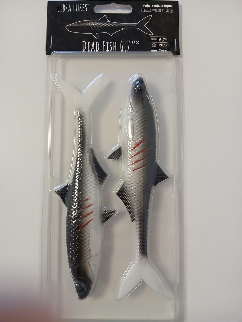 Dead Fish 6,7"/167mm, 001-White, 26,5gr, 2pcs/pack