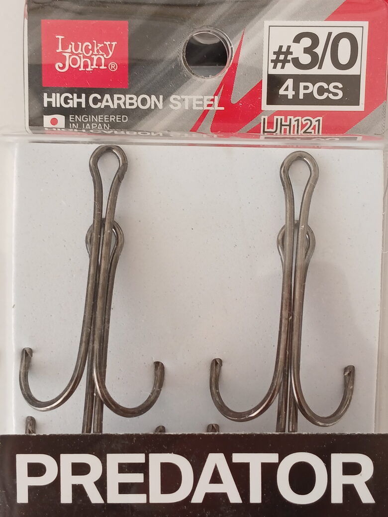 Hooks Lucky John Predator LJH121, #3/0, 4pcs/pack