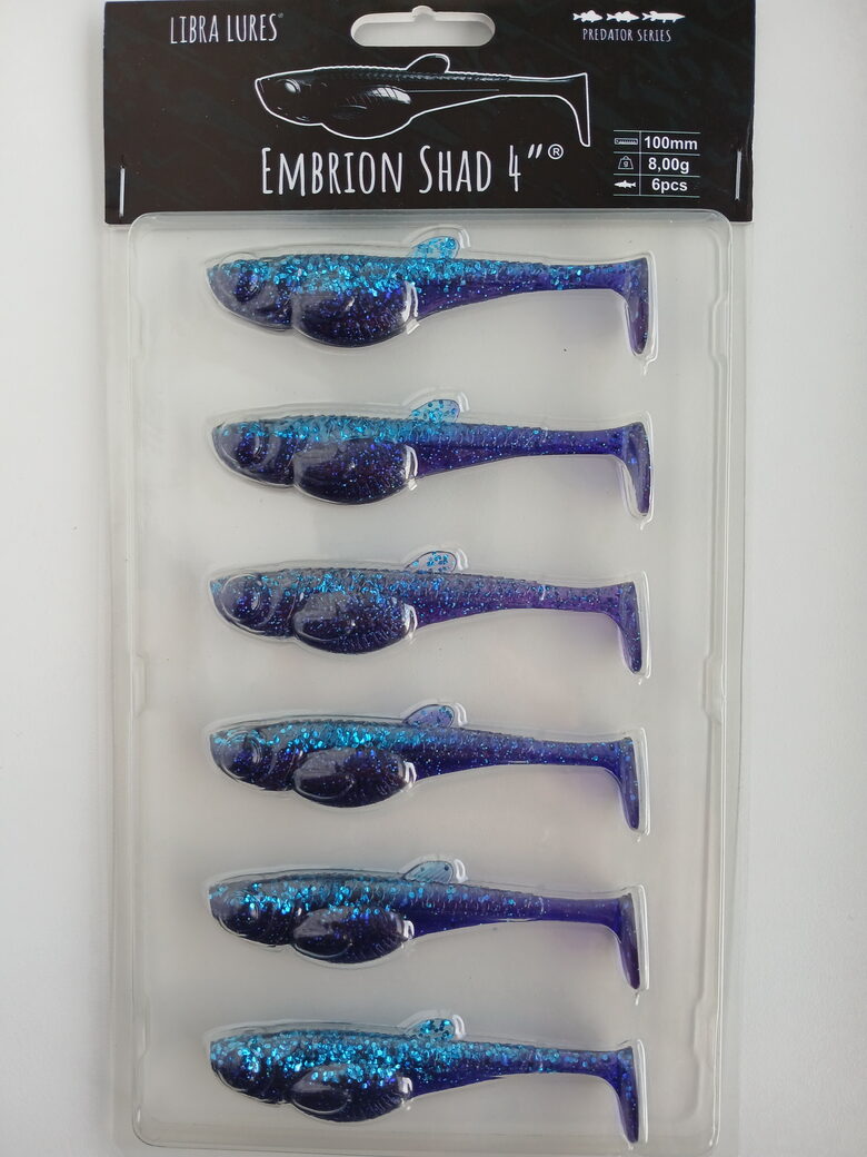 Embrion Shad 4"/100mm, 123-Cosmos, 8gr, 6pcs/pack