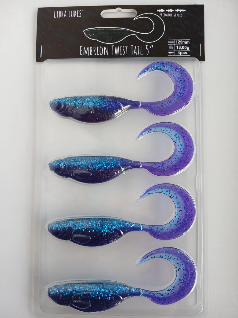 Embrion Twist Tail, 5"/125mm, 123-Cosmos, 13,5gr, 4pcs/pack