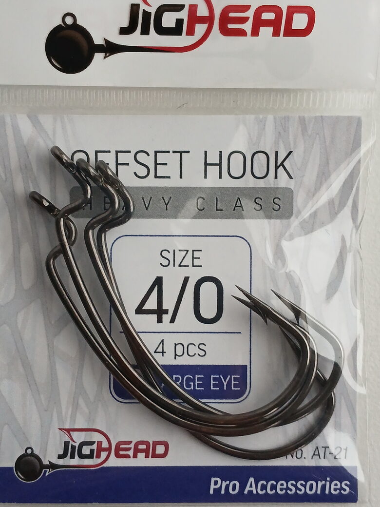 Offset hooks heavy class, nr. 4/0, 4pcs/pack