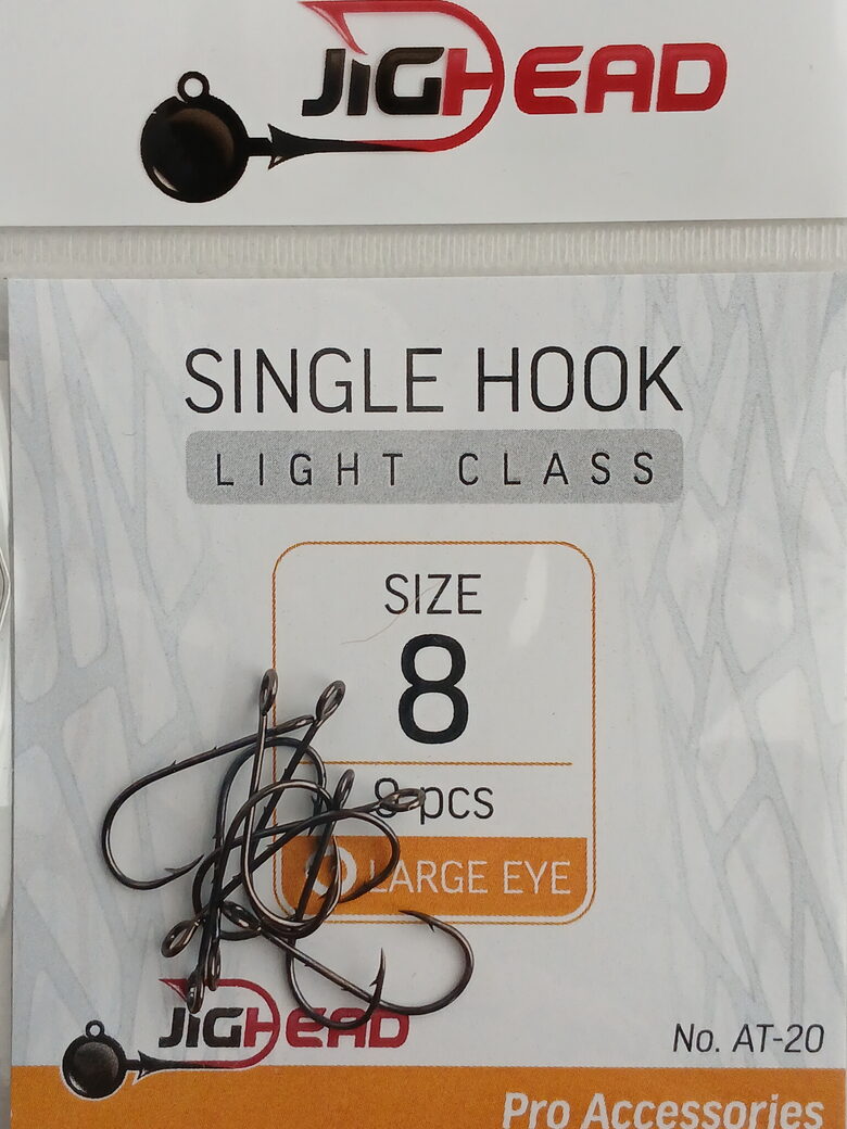 Single Hooks Light Class, nr.8, 9pcs/pack