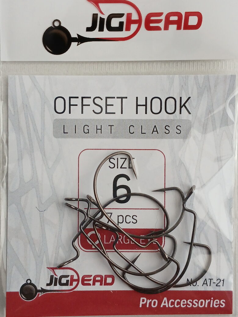 Offset hooks light class, nr.6, 7pcs/pack