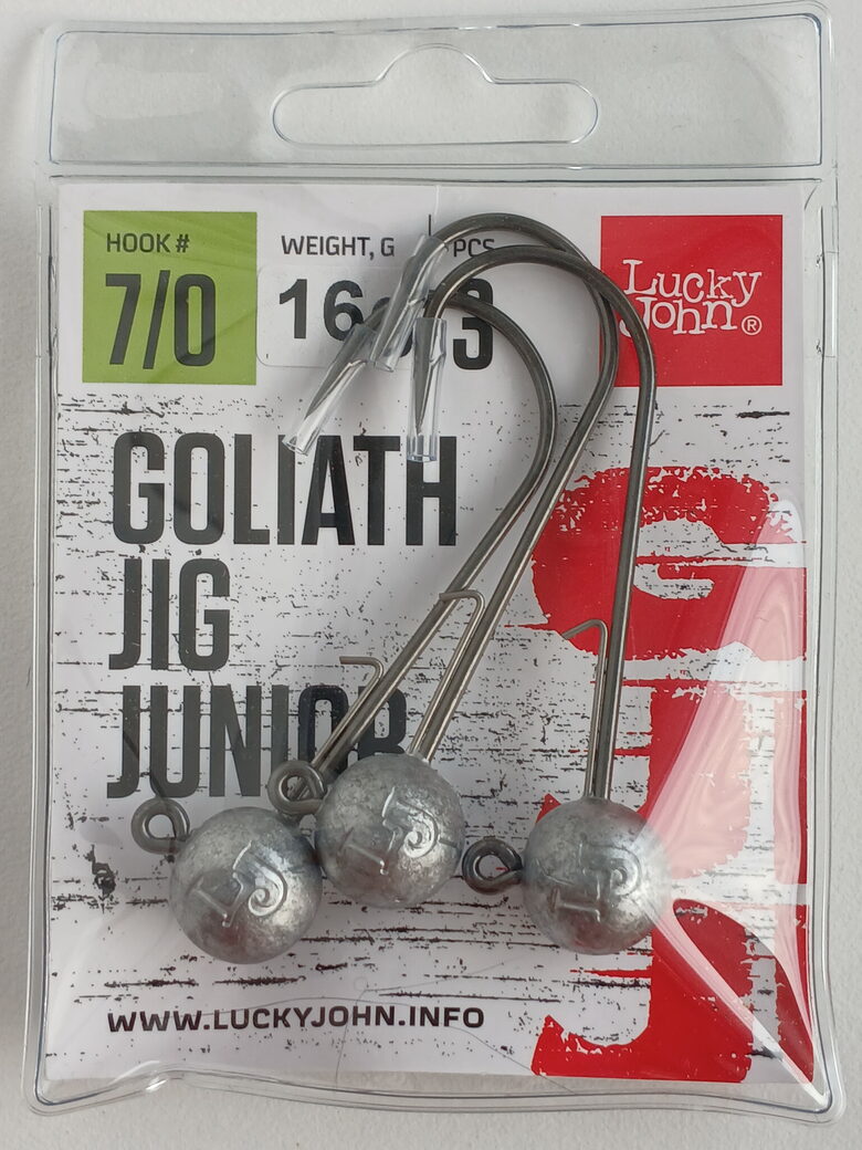 Jig head Lucky John Goliath Jig JUNIOR, hooks 7/0, 16gr, 3pcs/pack