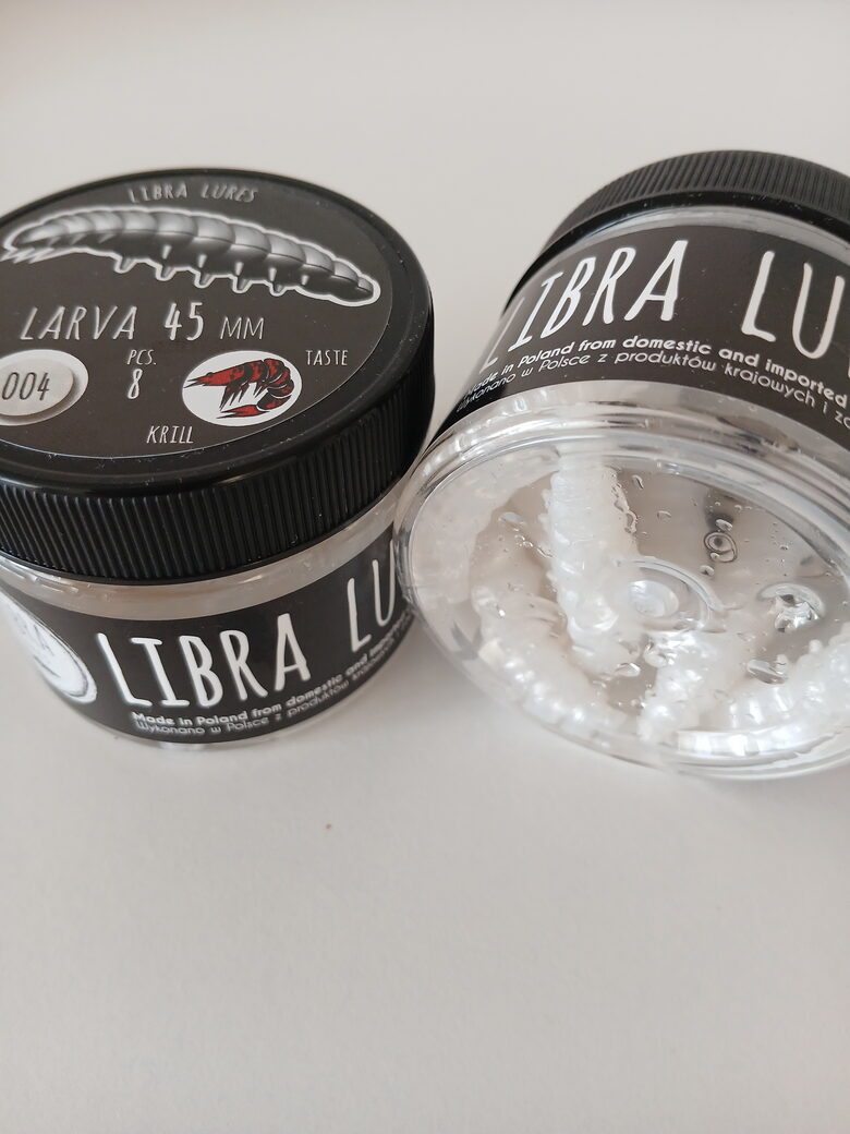 Larva 45mm, 004-Silver Pearl, 1,6gr, Krill, 8pcs/pack