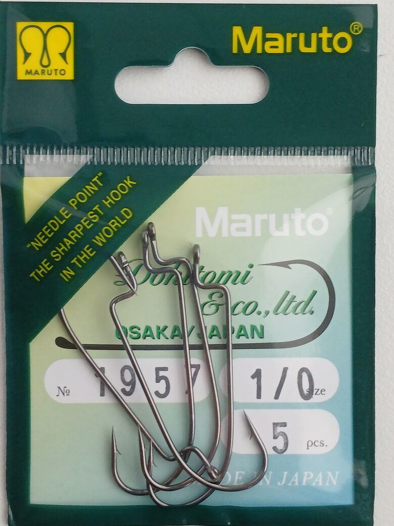 Offset hooks, Maruto, nr.1/0, 5pcs/pack