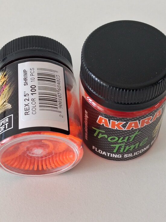Akara Softail Trout Time REX 2.5" / 63mm Shrimp Color 100 (10 tk)