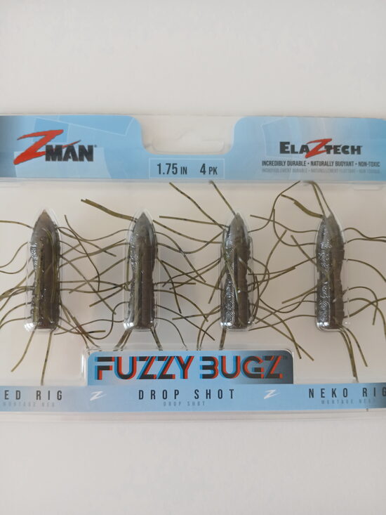 1,75" Fuzzy BugZ - Green Pumpkin, 3,0gr, 4pcs/pack
