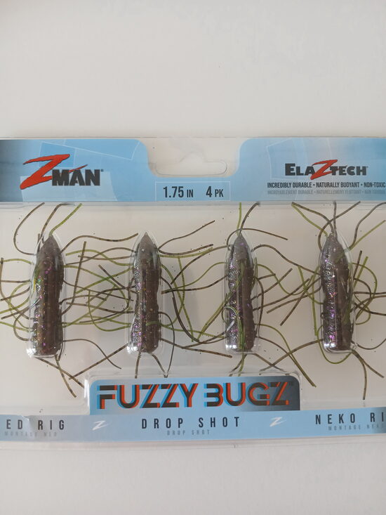 1,75" Fuzzy BugZ - Green Pumpkin Goby, 3,0gr, 4pcs/pack