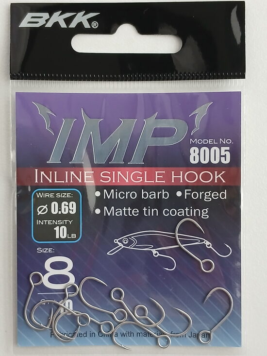 IMP inline single hooks, nr.8