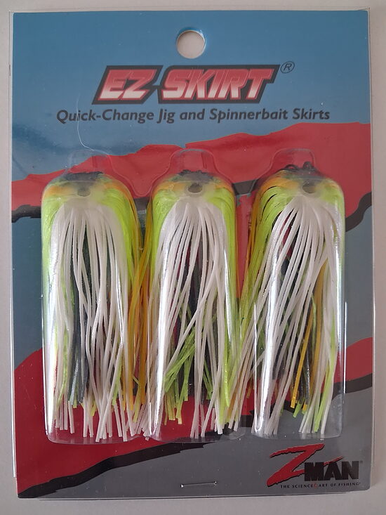 Z-Man EZ Skirt maināmie silikona svārki (Chartreuse Sexy Shad)