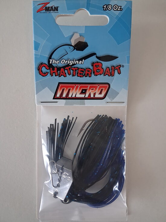  Z-Man The Original ChatterBait Micro 3.5g asmeņu džigs (Black / Blue)
