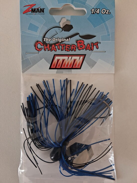  Z-Man The Original ChatterBait Mini 7g asmeņu džigs (Black / Blue)
