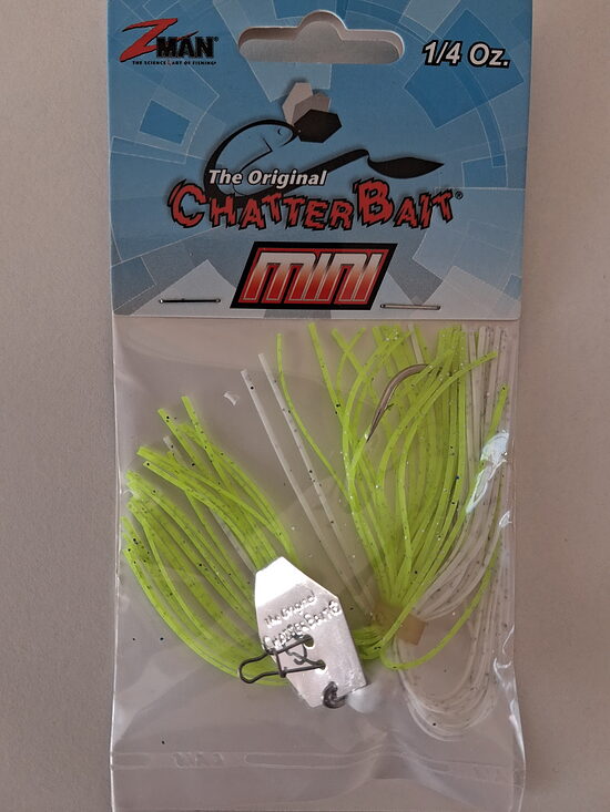  Z-Man The Original ChatterBait Mini 7g asmeņu džigs (Chartreuse / White)