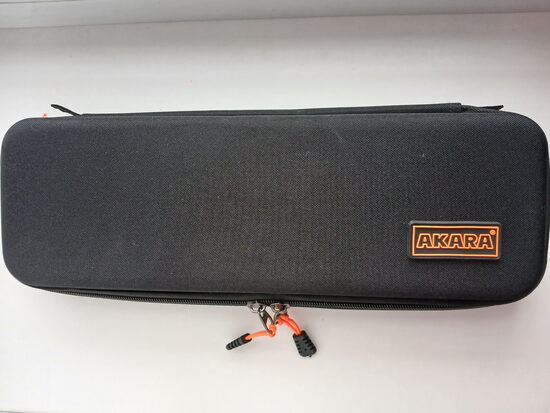 Akara soma ziemas makšķerēm Finezza, 38,5x13,5x7cm, melna