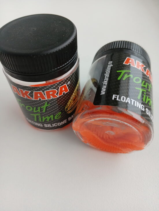 Akara Softail, Trout Time Knout 2,5"/63mm, cheese, color 100, 10pcs/pack