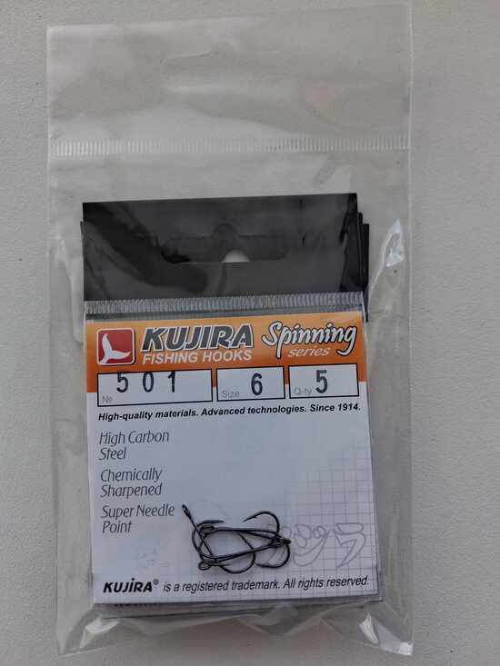 Крючки Kujira 501 №6 BN Spinning 5шт