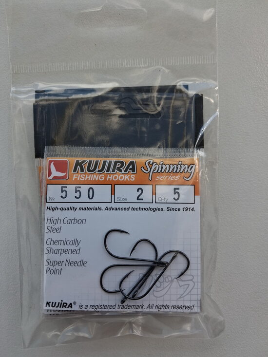 Kujira 550 āķi Nr.2 BN Jig Spinning 5gab.