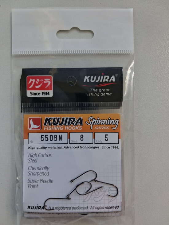Kujira 550BN āķi Nr.8 BN Jig Spinning 5gab.