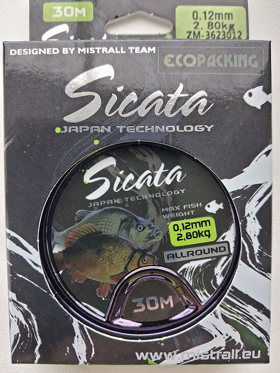 Зимняя леска Mistrall Sicata Allround 30m (0.12mm / 2.80kg)