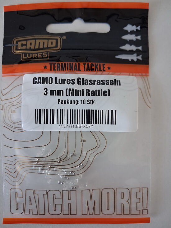 CAMO Lures stikla klabekļi skaņas kapsulas 3mm (10 gab.)