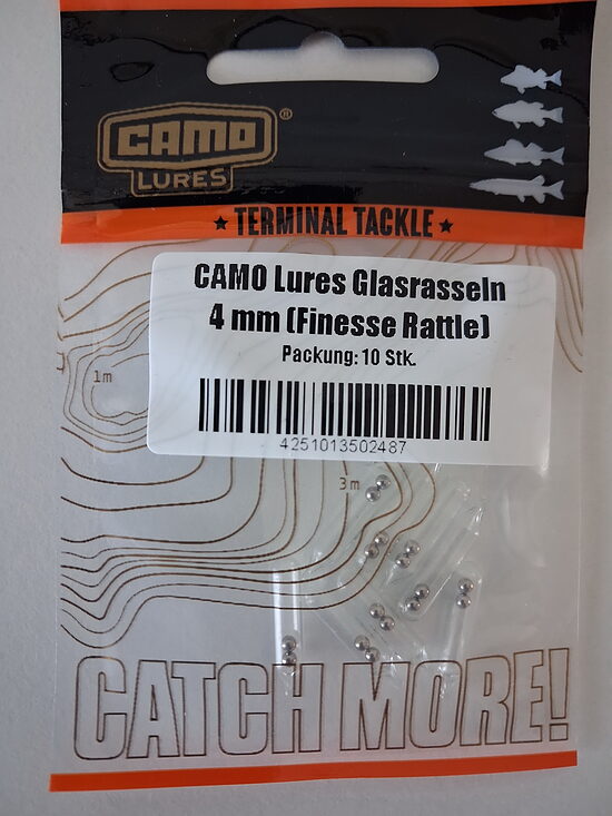 CAMO Lures stikla klabekļi skaņas kapsulas 4mm (10 gab.)