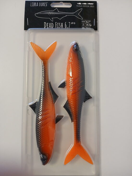 Dead Fish 6,7", 011-Hot Orange, 26,5gr, 2psc/pack