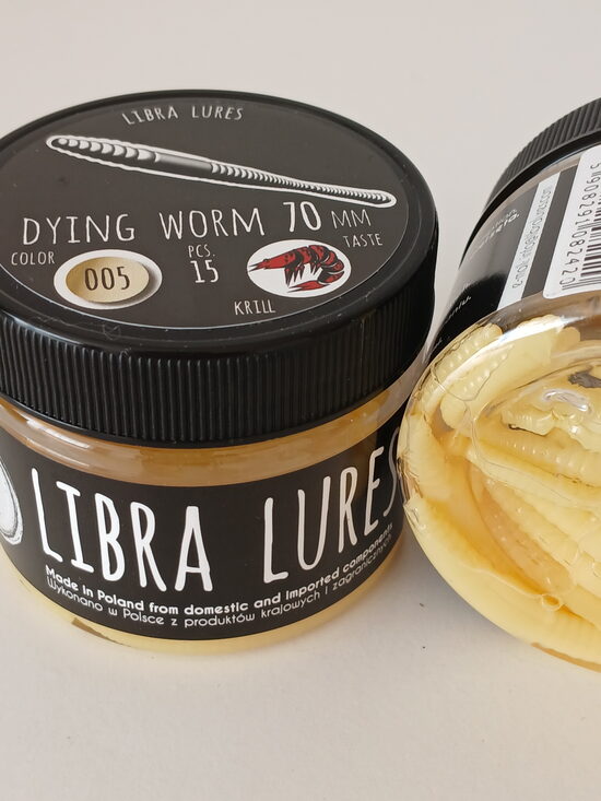 Dying Worm 70, 005-Cheese, 0,53gr, Krill, 15pcs/pack