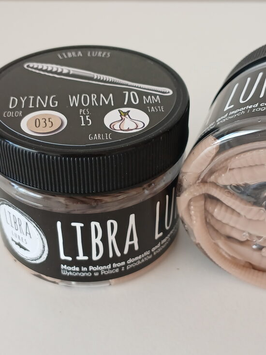 Dying Worm 70, 035-Pellets, 0,53gr, Garlic, 15pcs/pack