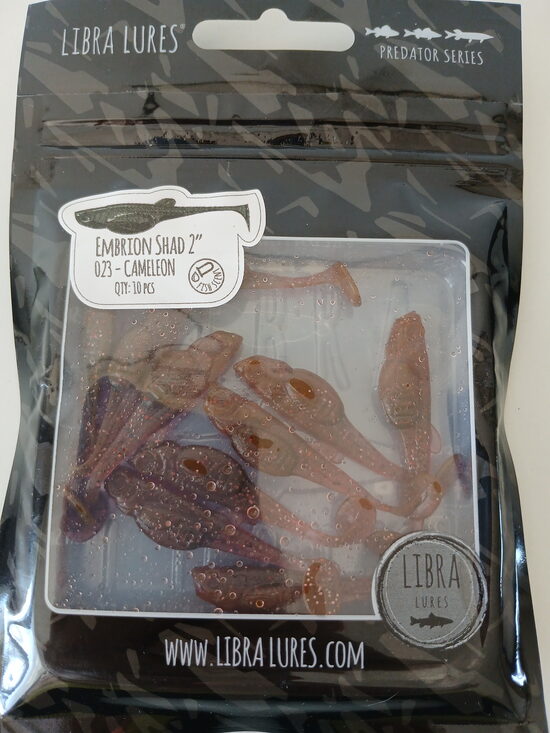 Embrion Shad 2"/50mm, 023-Cameleon, Aroma-Fish, 1,05gr, 10pcs/pack