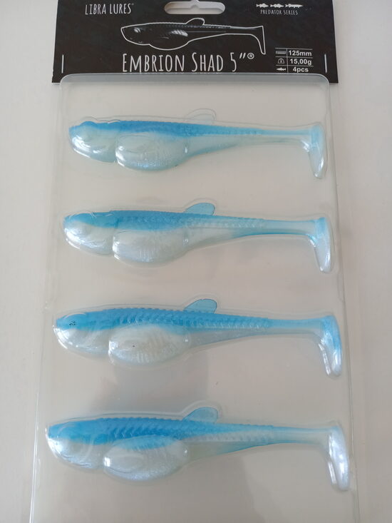 Embrion Shad 5"/125mm, 003-Blue Whitefish, 15gr, 4pcs/pack