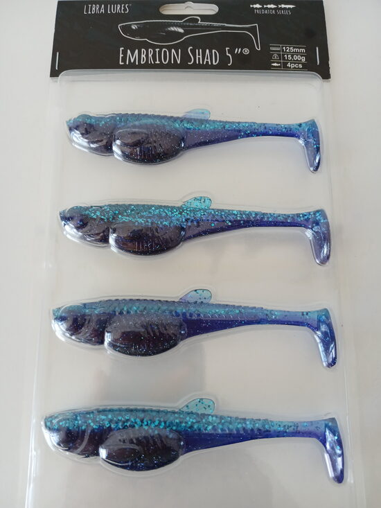 Embrion Shad 5"/125mm, 123-Cosmos, 15gr, 4pcs/pack