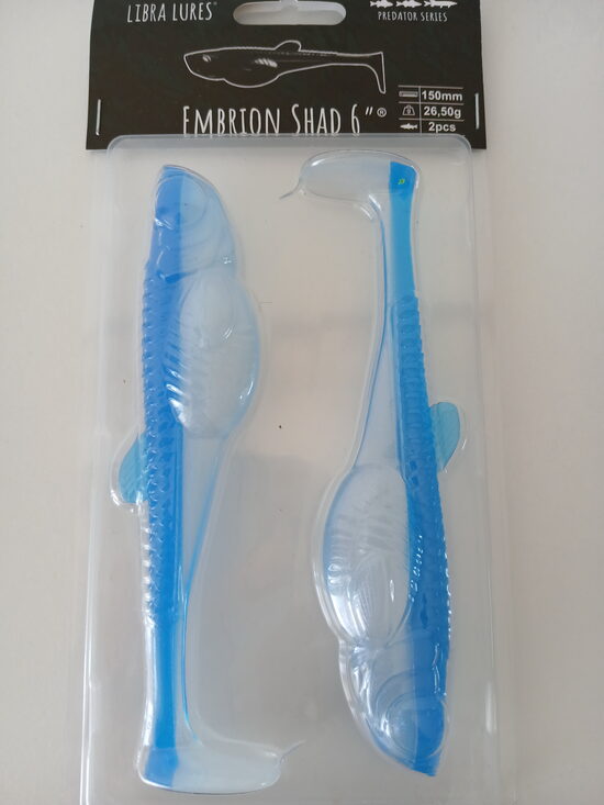 Embrion Shad 6"/150mm, 003-Blue Whitefish, 23,5gr, 2pcs/pack
