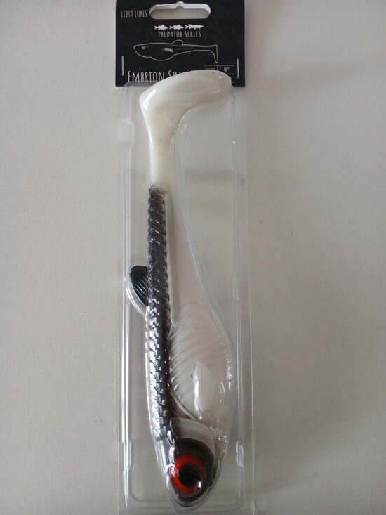 Embrion Shad 8"/200mm, 001-White, 60gr, 1pcs/pack