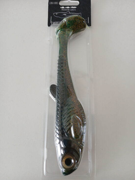 Embrion Shad 8"/200mm, 132-Motor Oil Green, 60gr, 1pcs/pack