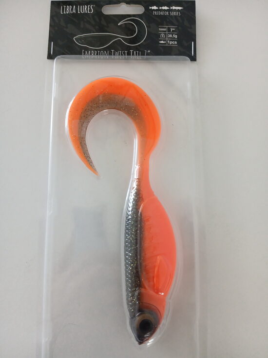 Embrion Twist Tail, 7"/180mm, 111-Angry Carrot, 36,5gr, 1pcs/pack