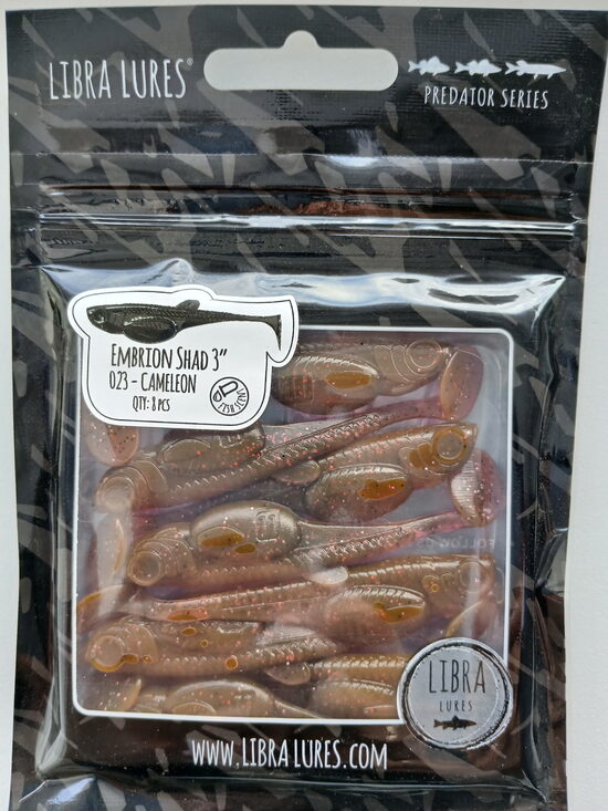 Embrion Shad 3"/75mm, 023-Cameleon, Aroma-Fish, 3,1gr, 8psc/pack