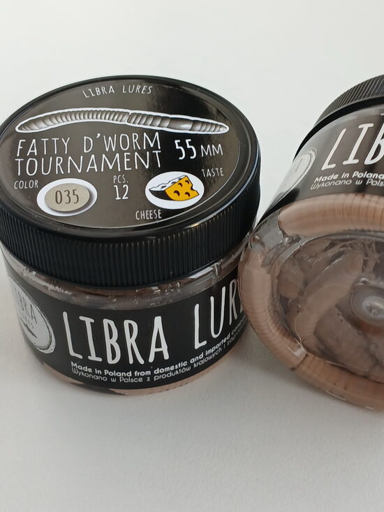 Fatty D"Worm Tournament 55, 035-Pellets, Cheese, 12psc/pack
