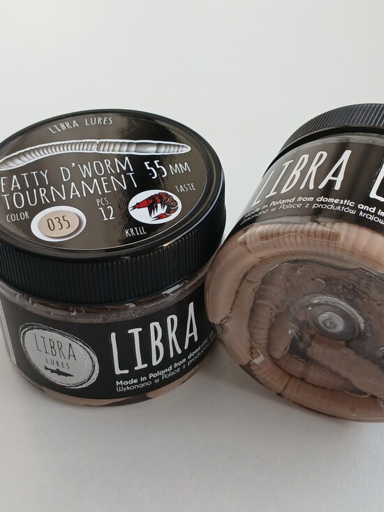 Fatty D"Worm Tournament 55, 035-Pellets, Krill, 12psc/pack