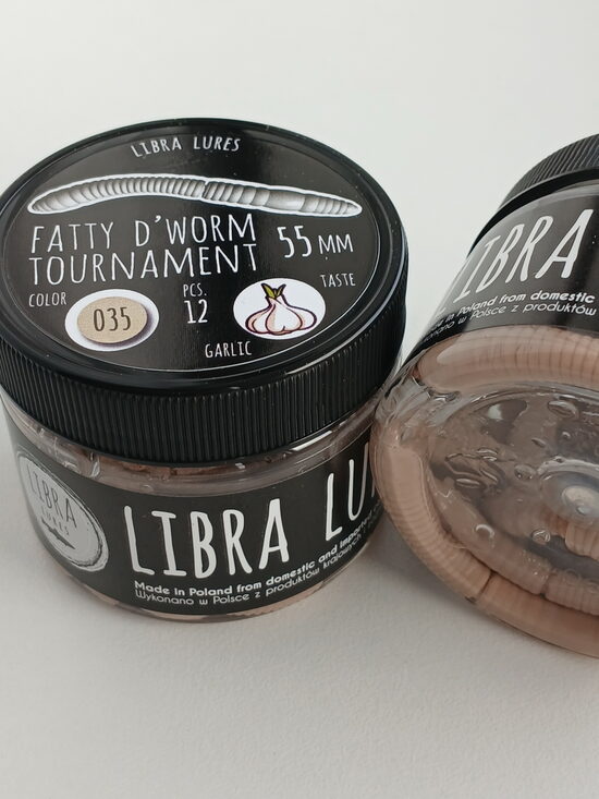 Fatty D"Worm Tournament 55, 035-Pellets, Garlic, 12psc/pack